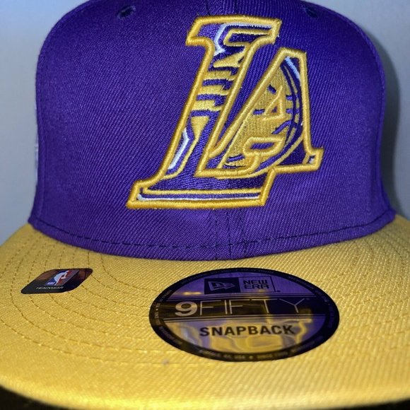 New Era LA Los Angeles Lakers 9FIFTY Mauve Hat Cap NBA Official Embroidered - Picture 2 of 7